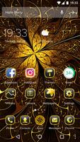 Gold Rose Theme for Android Free Poster