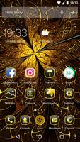 Gold Rose Theme for Android Free poster