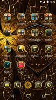 Gold Rose Theme for Android Free ảnh chụp màn hình 1