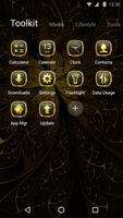 Gold Rose Theme for Android Free تصوير الشاشة 2