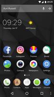 Pure Black Launcher Theme Poster
