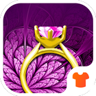 Purple Diamond Theme آئیکن