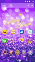 Purple Diamond Theme Affiche