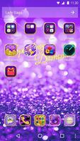 Purple Diamond Theme captura de pantalla 1