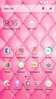 Luxury Theme - Pink Diamond Wallpaper & Icons Affiche