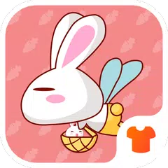 Cartoon Theme - Cute Bunny APK Herunterladen