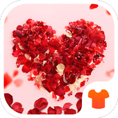 Red Heart 2018 - Love Wallpaper Theme آئیکن