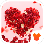 Red Heart 2018 - Love Wallpaper Theme icône