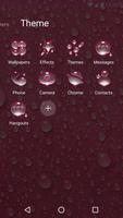 Pink Rain Drops Theme ảnh chụp màn hình 2