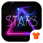 Color Phone Theme - Neon Night Star icône