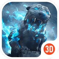 3D Theme - Roaring Lion 3D Wallpaper&Icon APK Herunterladen