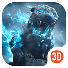 3D Theme - Roaring Lion 3D Wallpaper&Icon ikona