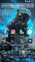 3D Theme - Roaring Lion 3D Wallpaper&Icon Affiche