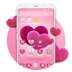 Pink Hearts 2018 - Love Wallpaper Theme icône