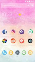 Color Phone Theme - Water Color Affiche
