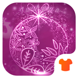 Neon Purple Flower Theme