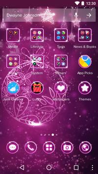 Neon Purple Flower Theme screenshot 1