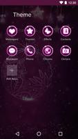 Neon Purple Flower Theme Screenshot 2