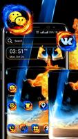 Fire & Ice Theme Launcher постер