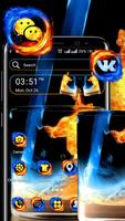 Fire & Ice Theme Launcher Affiche