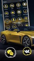 Golden Sport Car Theme captura de pantalla 1