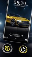 Golden Sport Car Theme captura de pantalla 3