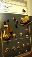 Metallic 3D Theme постер