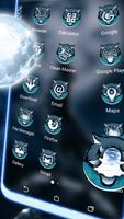 Moon Wolf Launcher Theme imagem de tela 1