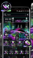 Neon Car Theme پوسٹر