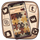 Wooden Jigsaw Puzzle Theme APK