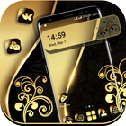 Gold Black Launcher Theme icône