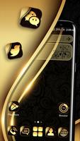 Gold Black Launcher Theme Affiche