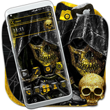 Golden Skull Launcher Theme Zeichen