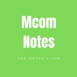 Mcom notes