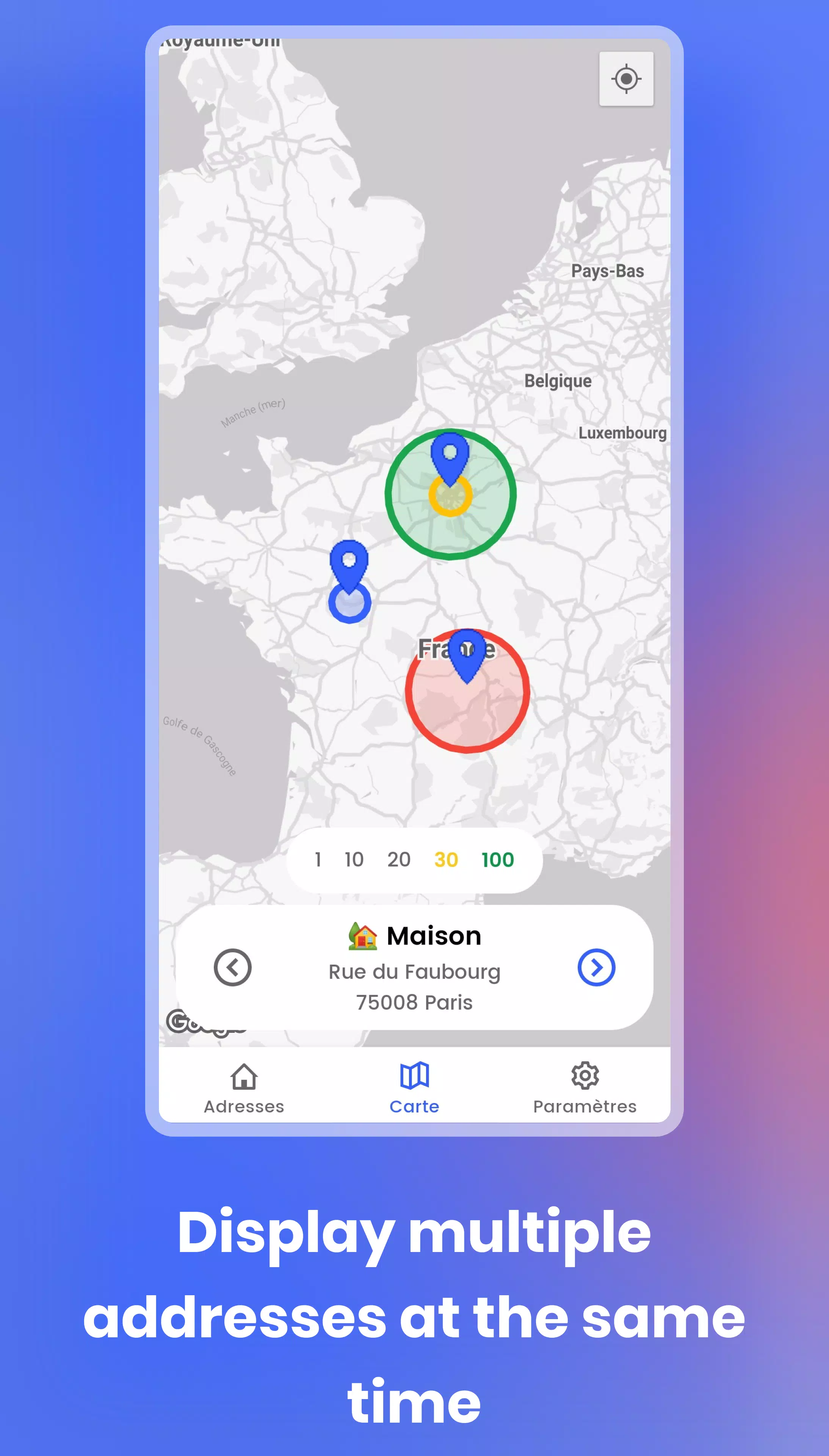 Circle distance app 10 Km, 30K APK for Android Download