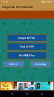 Image, Text Content to PDF Converter 海报