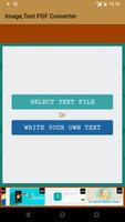 Image, Text Content to PDF Converter स्क्रीनशॉट 2