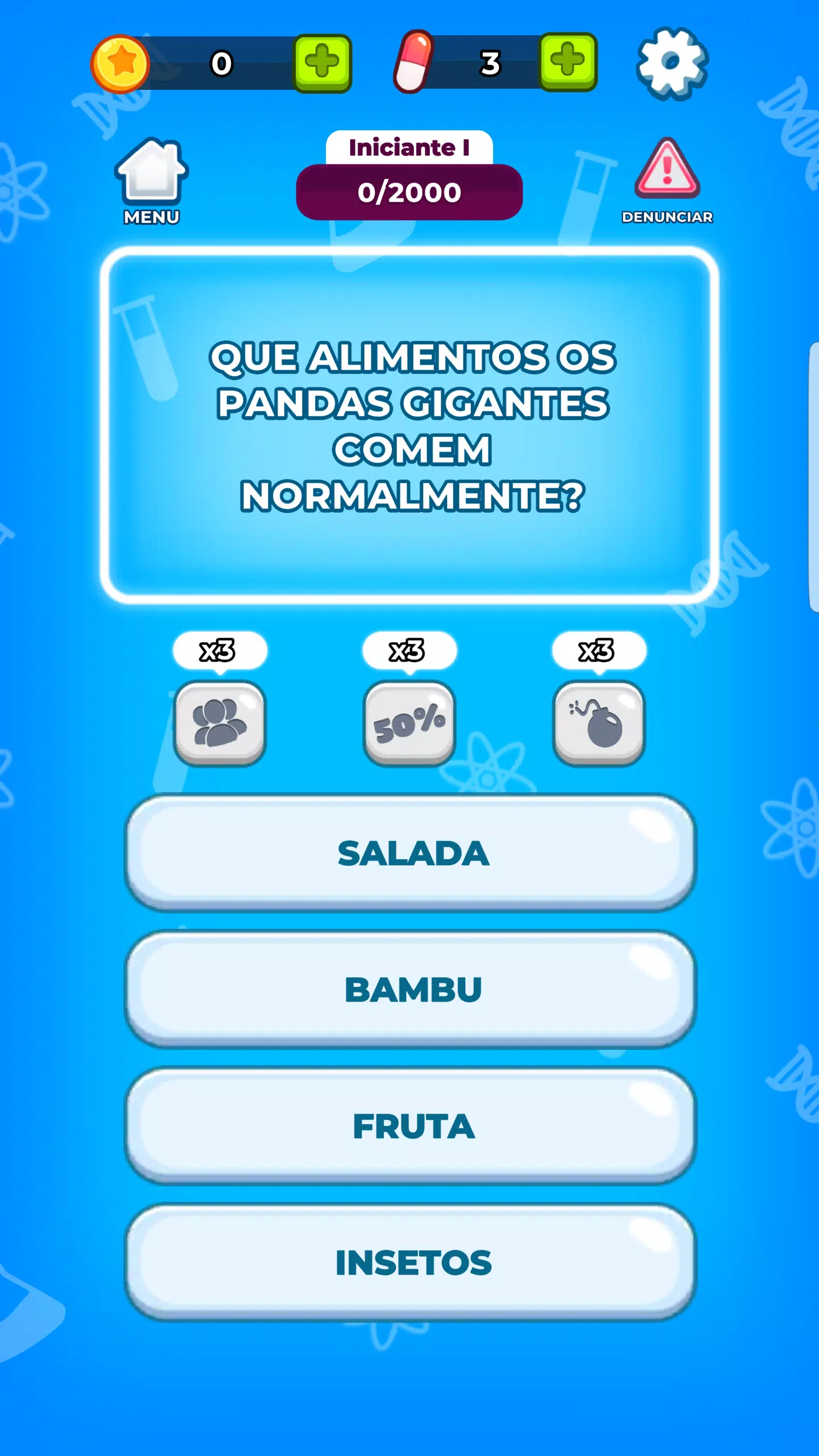 Jogo de perguntas e respostas