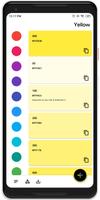 1 Schermata Material Design Color Palettes