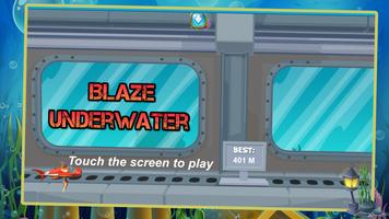 blaze underwater diving submarine plakat