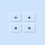 The Calculator - neumorphism-icoon