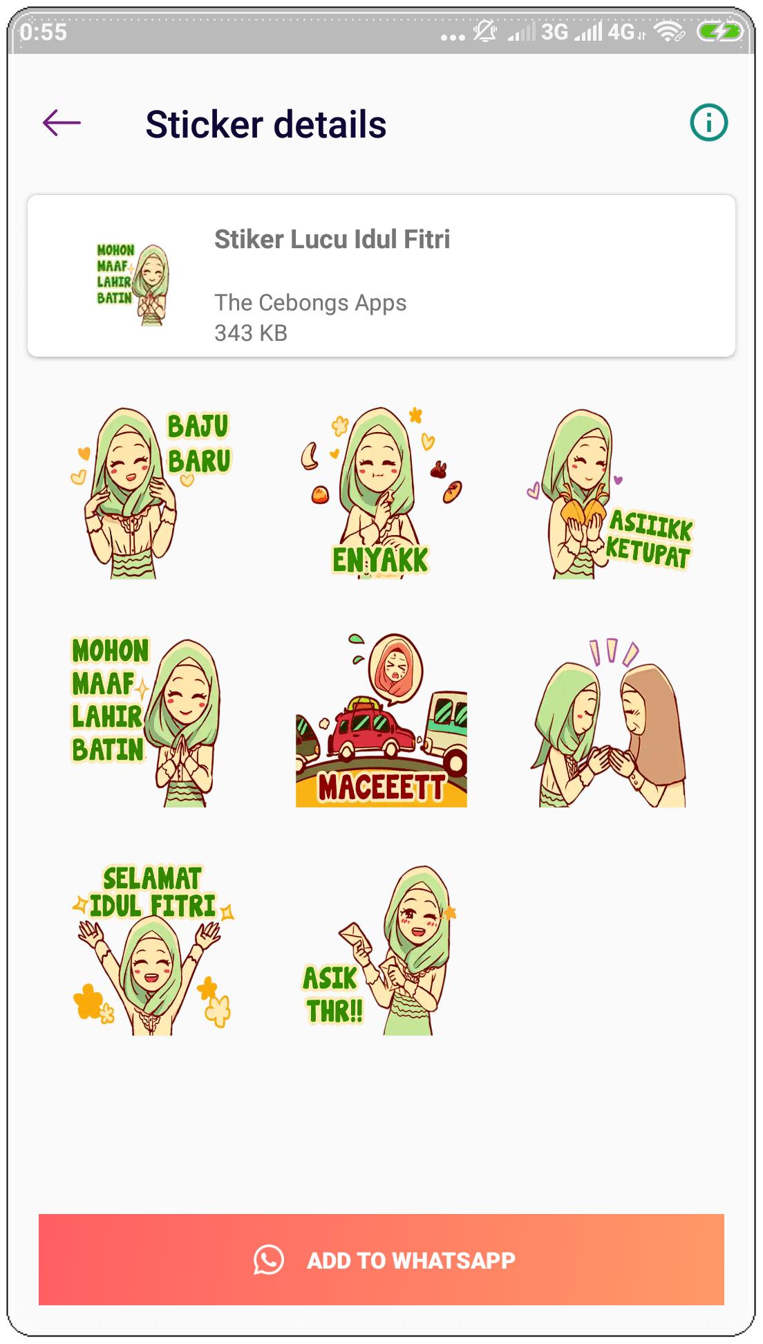  Stiker Idul Fitri  2021 WAStickerApps for Android APK 