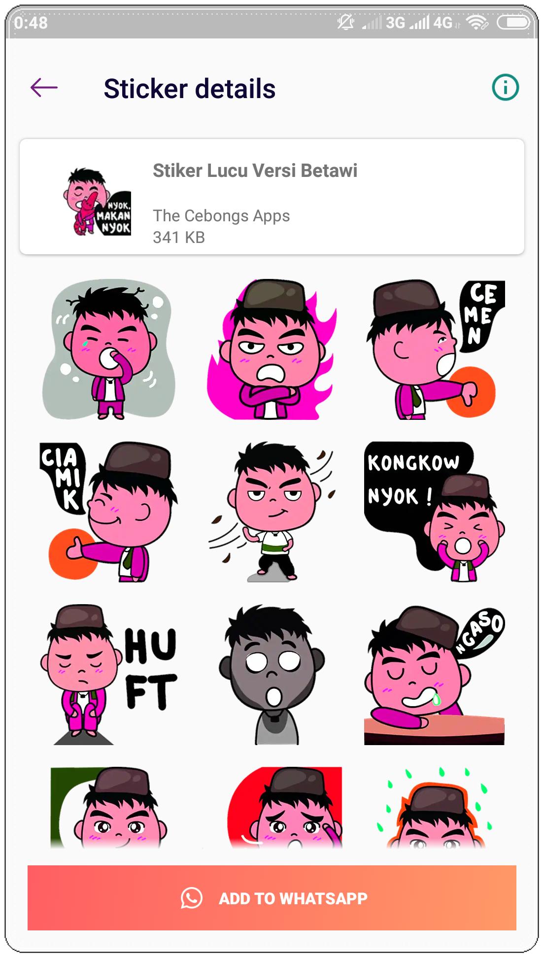 Stiker Betawi Lucu For Android Apk Download