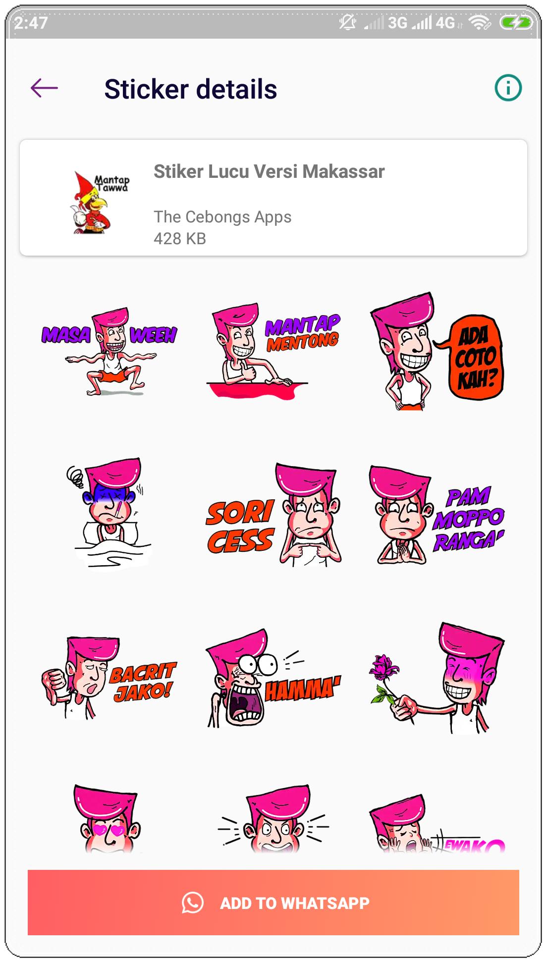 Stiker Makassar Lucu Wastickerapps For Android Apk Download