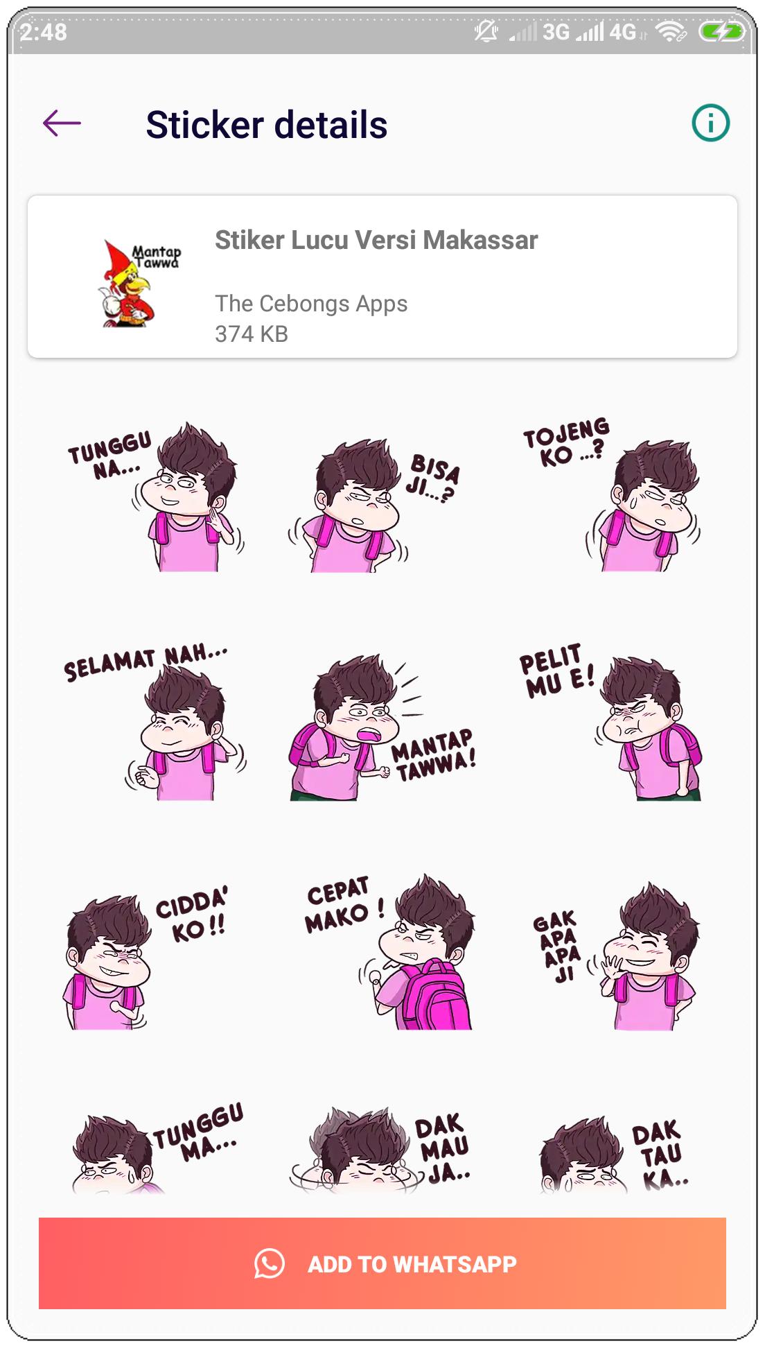 Stiker Makassar Lucu Wastickerapps For Android Apk Download