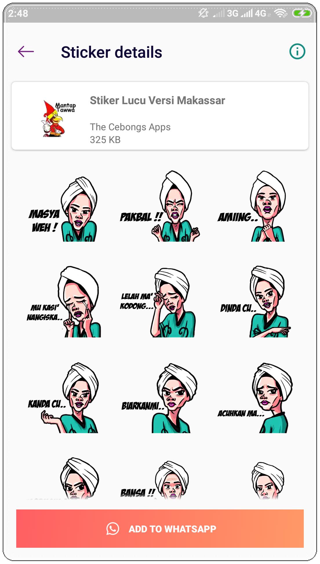 Stiker Makassar Lucu Wastickerapps For Android Apk Download