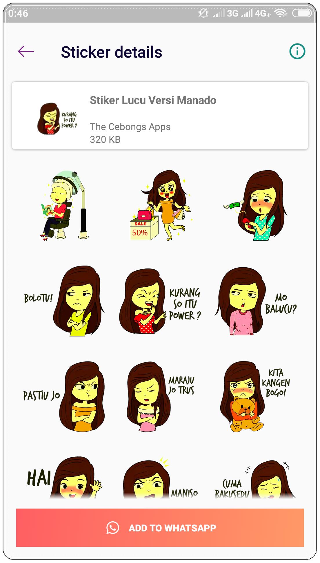 Stiker Manado Lucu Wastickerapps For Android Apk Download
