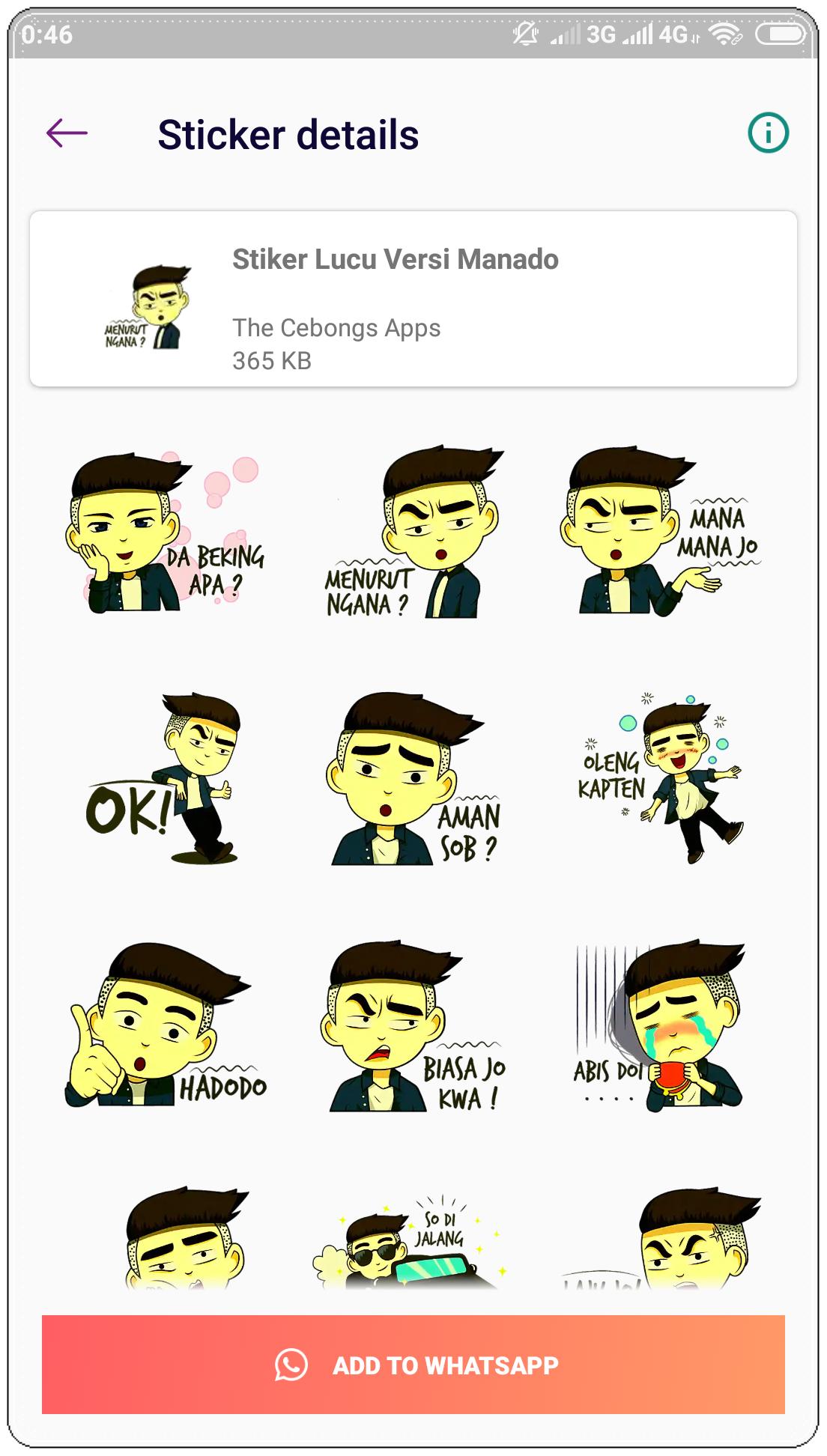 Stiker Manado Lucu Wastickerapps For Android Apk Download