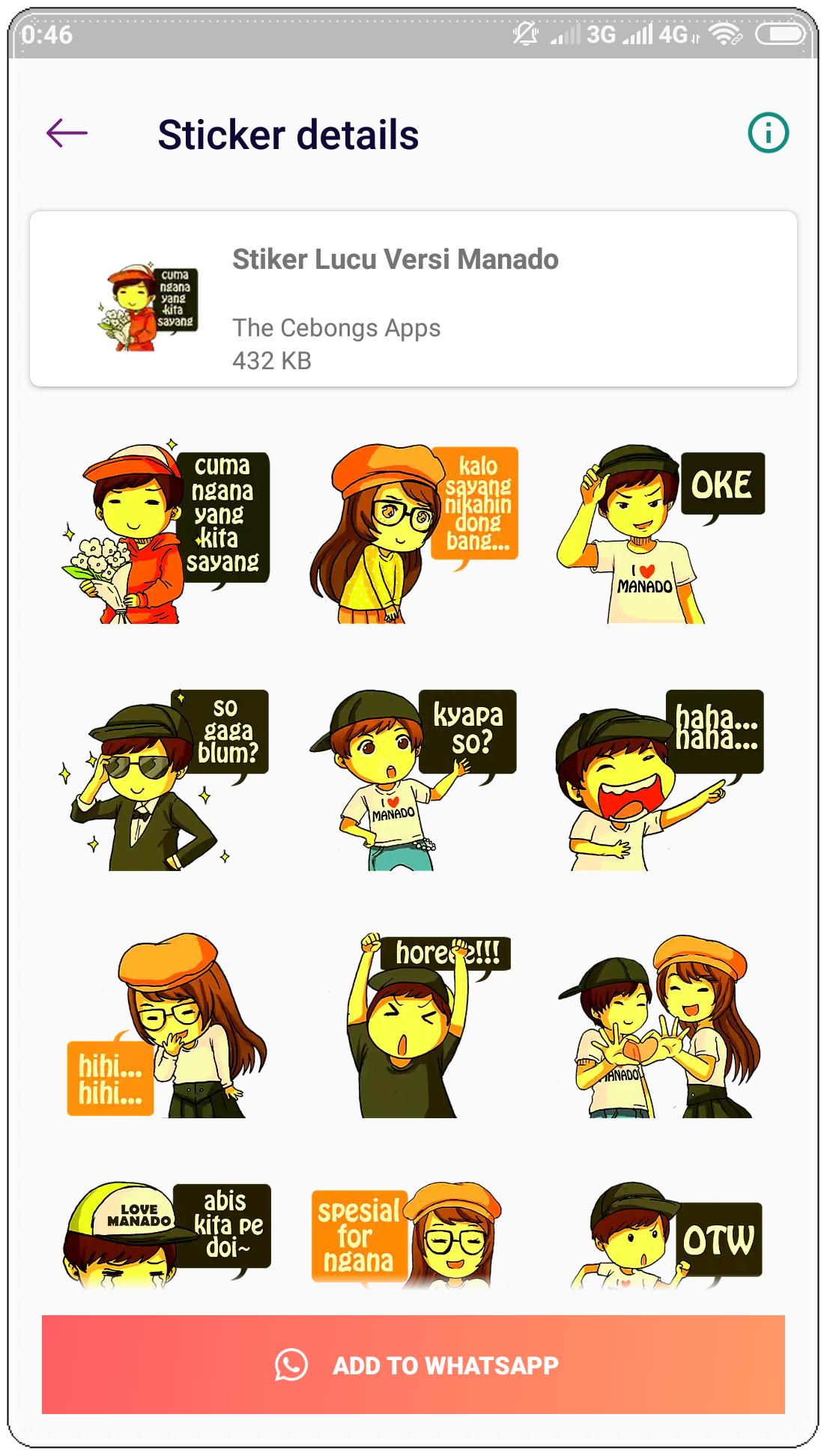 Stiker Manado Lucu Wastickerapps For Android Apk Download