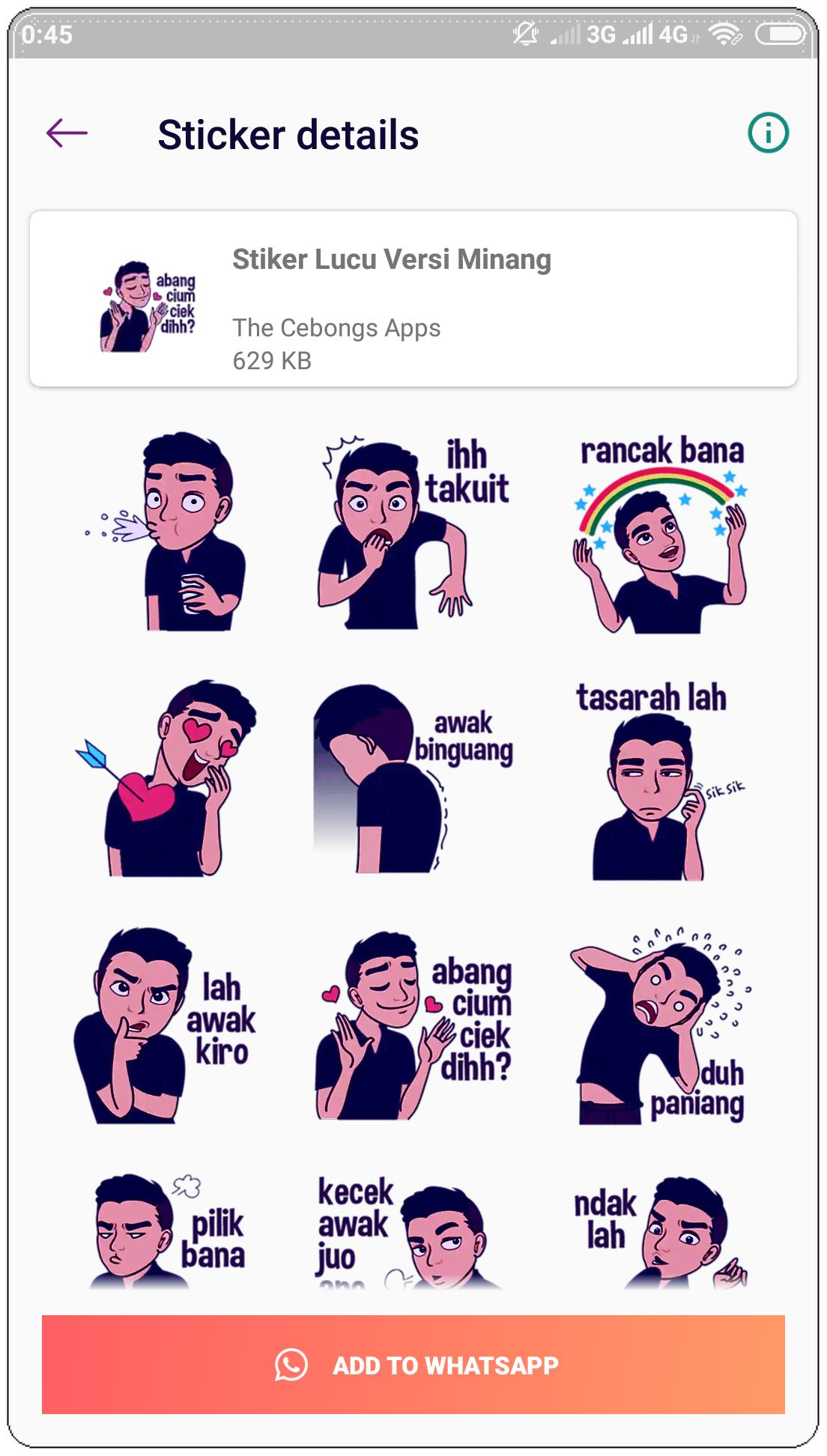Stiker Minang Lucu Wastickerapps For Android Apk Download